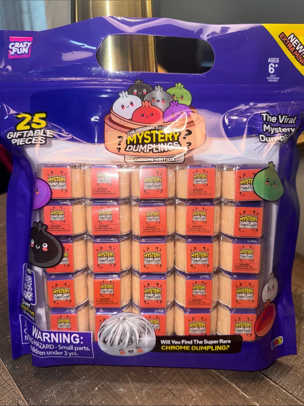 NEW Crazy Fun Mystery Dumplings Chrome Edition Blind Pack 25pc Unopened
